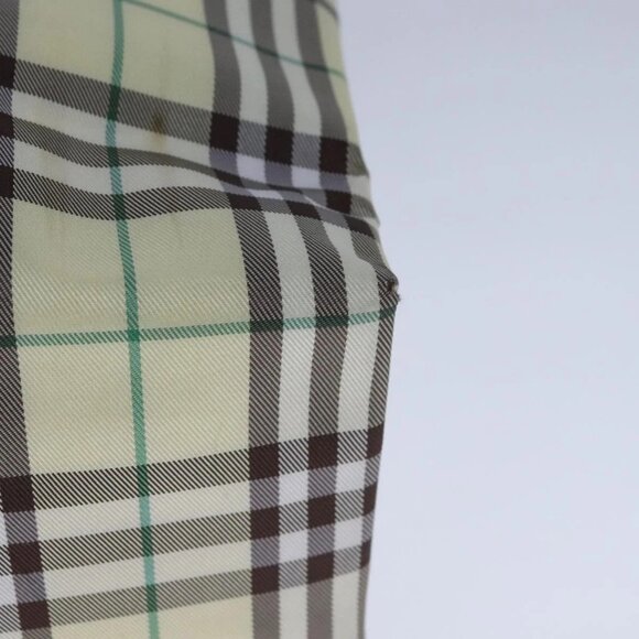 BURBERRY Nova Check Hand Bag Nylon Yellow Auth ti2489 - Picture 5 of 16